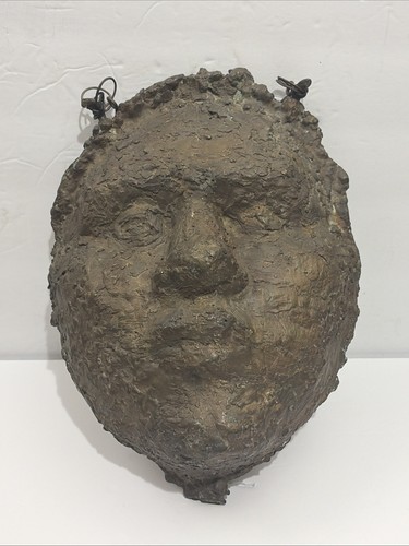 Antica scultura maschera viso