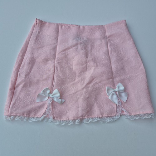 Minigonna jacquard rosa shein - minigonna,