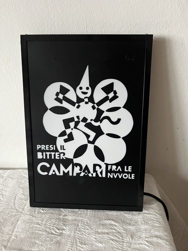 Insegna luminosa campari - insegna, fra