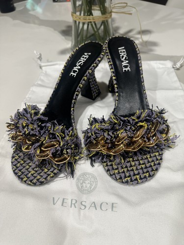 Sandali donna versace tweed - donna,