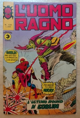 Uomo ragno corno - ragno, n.134