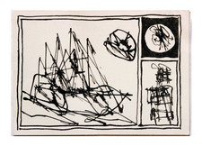 PERILLI ACHILLE - Composizione astratta, 1965 - Acquaforte a tiratura limitata