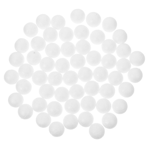 100 pezzi schiuma bianca - bianca, tonda