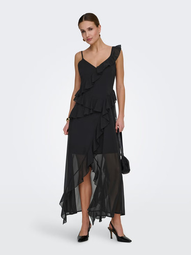 Vestito lungo donna nero - vestito,