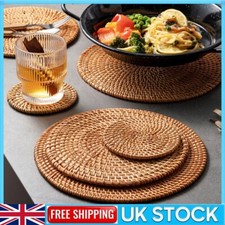 Sottobicchieri in rattan set