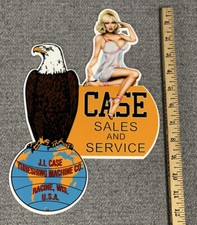 JI Case Eagle Servizio Vendita Metallo Diecut Insegna Agricola Gasolio Trattore Pin Up