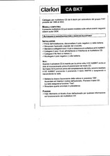 CD-CHANGER CLARION CA-BKT compatibile radio BLAUPUNKT auto FIAT dal 1998 al 2002