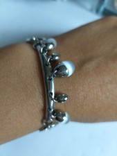 Braccialetto con un brillante e charms acciaio stainless steel marca Morellato