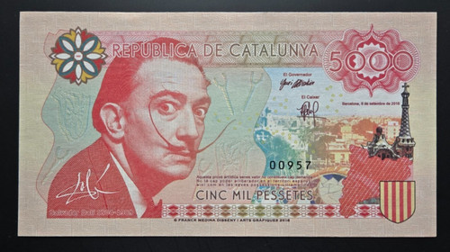 Banconota spagna catalogna - banconota,