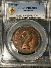PROOF PCGS PR63RB 1961 (P)