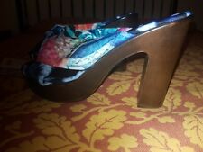 Parah Sandali Ciabatte mare Zoccoli tacco tropicale animal print