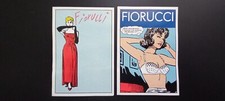 2 FIGURINE FIORUCCI PIN-UP E ROMANCE NR 112  E 149 ANNO 1984 EDIZIONI PANINI