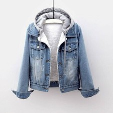 Cappotto giacca denim foderato