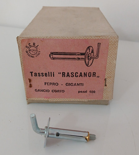 Tasselli acciaio gancio corto - acciaio,