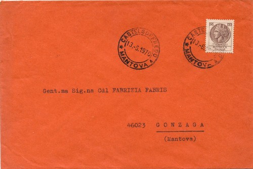 Italia 1968 busta porti - porti, con