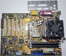 Scheda Madre Vintage Asus P4B con CPU Intel Pentium4 socket 478 e Ram