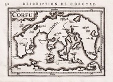 Mappa Dell'Isola Di Corfu