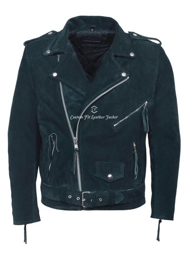 Giacca pelle uomo - , blu