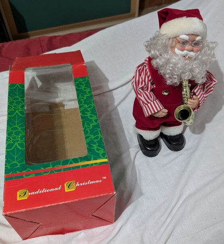 Babbo natale con sassofono - natale, o
