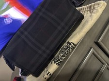 BURBERRY $680 Charcoal Check