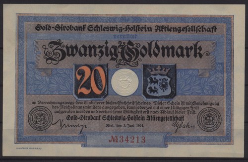 20219 gold notgeld - -, kiel