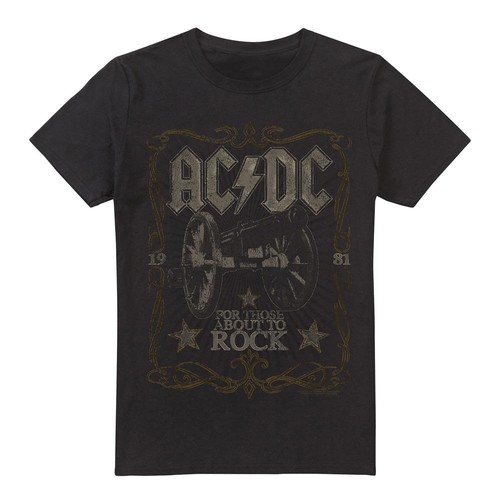 Rock label maglietta - ac/dc,