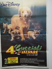 4 CUCCIOLI DA SALVARE - Poster Film Originale Prima Edizione Italiana 1988 2F