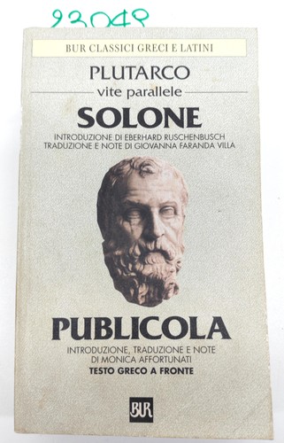 Plutarco vite parallele - plutarco, solone
