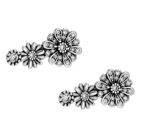 Orecchini pendenti fiore in - a,