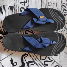 Infradito da spiaggia e mare nere e blu suola rigida cm 28 = eur 41