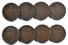 ITALIA Lotto Serie delle 4 monete del 10 Centesimi Impero I tipo 1936-1939