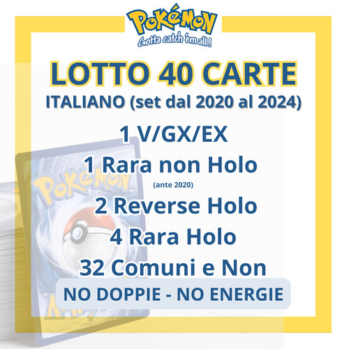 Lotto carte pokemon - carte,