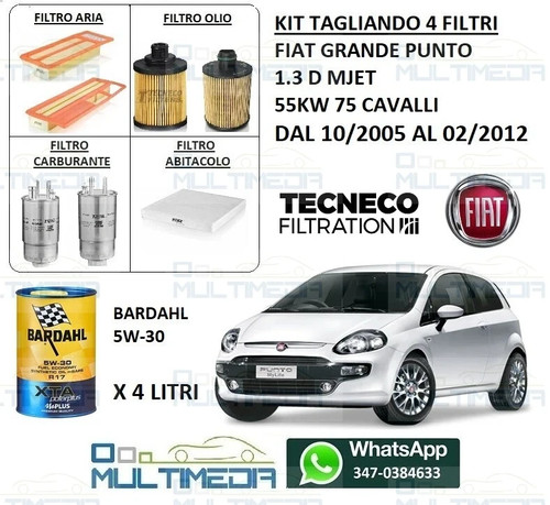 Tagliando filtri olio - filtri,