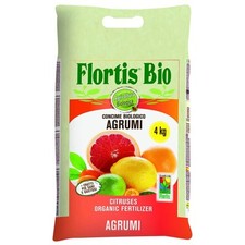 FLORTIS concime BIO per agrumi. Concime biologico a pellet, sacco da 4kg. Consen