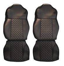 Coprisedili Neri 2 X In Pelle