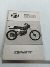 catalogo ricambi e prezzi originale Moto cross Villa 125 350 sm mx serie 1980