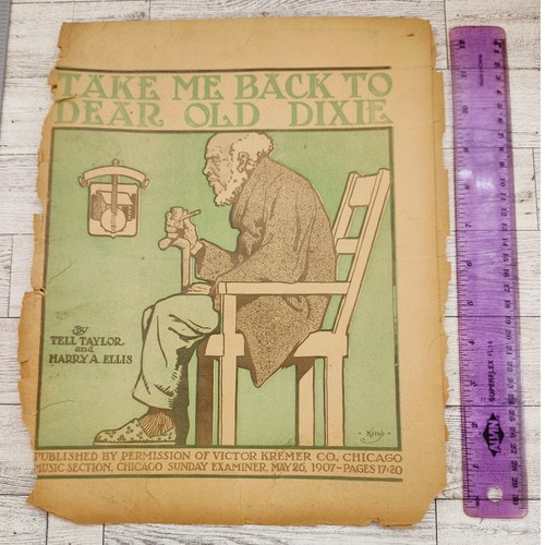 1907 dear old dixie - 1907, southern