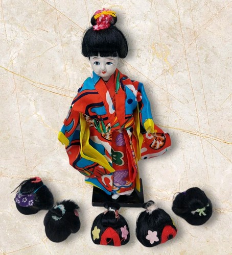 Bambola geisha vintage - , con
