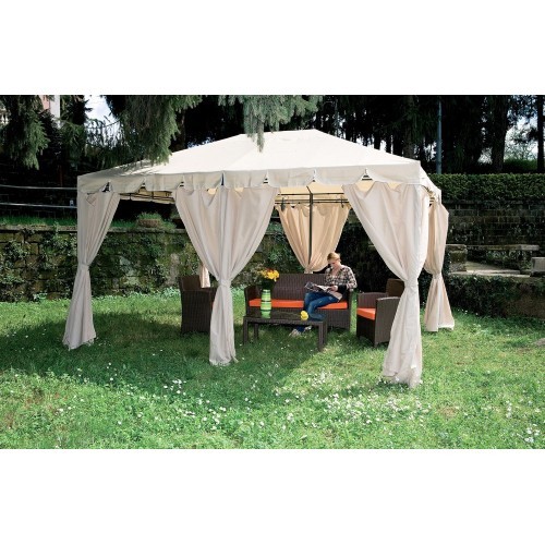 Gazebo 3x4 acciaio - acciaio, esterno