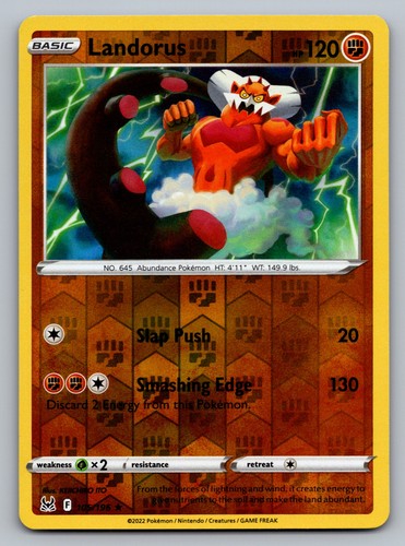 Pokemon landorus reverse holo - pokemon,