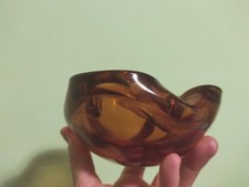 posacenere vintage murano ambrato