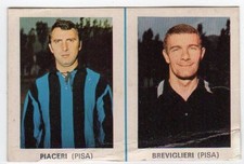 figurina CALCIATORI EDIS 1968/69 DA DISTRIBUTORE NEW PISA PIACERI BREVIGLIERI