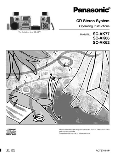 Panasonic ak62 ak66 - sa-ak62, sa-ak66