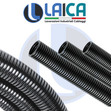 TUBO CORRUGATO IN PA6 CHIUSO Ø 4 7 8 10 13 17 22 23 26 29mm AUTO MOTO NAUTICA 1M