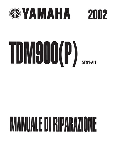 Manuale officina yamaha tdm - manuale,