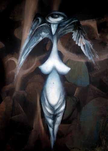 Donna uccello surrealismo - donna,