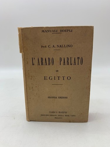 Nallino l arabo parlato - c., a.