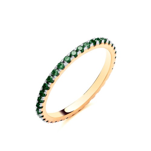 Anello fascia impilabile - , oro