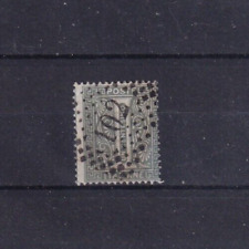 REGNO D'ITALIA 1863 - CIFRA TIRATURA LONDRA 1 C. VERDE FIRMATO ANNULLO NUMERALE