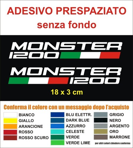 Adesivi ducati monster 1200 - adesivi,